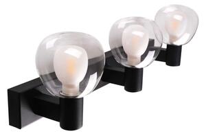 Applique da bagno POLA 3xG9/5W/230V IP44 nero/trasparente