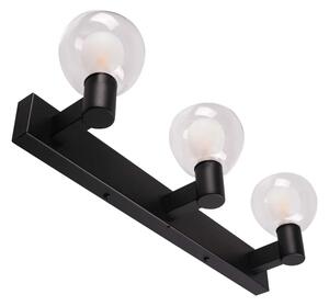 Applique da bagno POLA 3xG9/5W/230V IP44 nero/trasparente