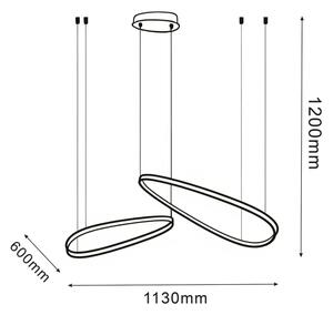Lampada a sospensione LED su cavo MICHELLE LED/48W/230V 4000K nero