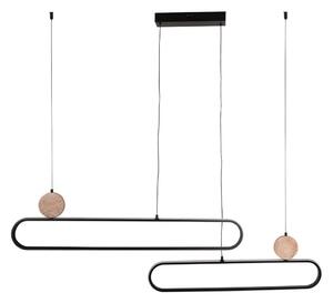 Lampadario LED sospeso su cavo FLORENTYNA LED/48W/230V 4000K nero/beige