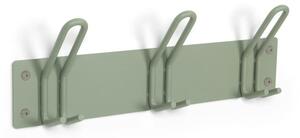 Appendiabiti da parete in metallo grigio-verde Miles - Spinder Design