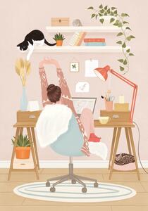 Illustrazione Home office, Petra Holikova