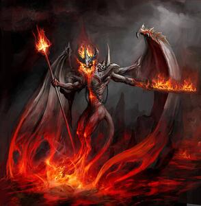 Illustrazione fire lord, fotokostic