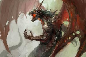 Illustrazione dragon rage, fotokostic