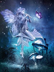 Illustrazione Fairy with magic flute, mppriv