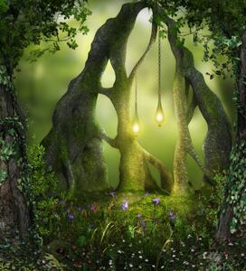 Illustrazione Magical Forest Fairy Lights, ratpack223