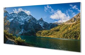 Quadro in vetro Lago di montagna 100x50 cm
