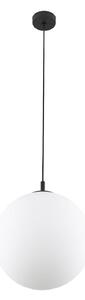 TK Lighting Lampada a sospensione Esme, vetro opalino, 1 luce, Ø 35 cm