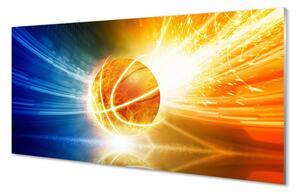 Quadro su vetro Luce da basket 100x50 cm 2 appendini