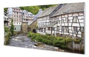 Quadro in vetro Germania edifici antichi fiume 100x50 cm