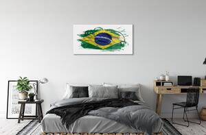Quadro vetro Bandiera del brasile 100x50 cm