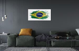 Quadro vetro Bandiera del brasile 100x50 cm