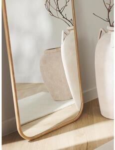 Specchio angolare da parete con cornice in legno di quercia Levan