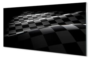 Quadro in vetro Bandiera a scacchi 100x50 cm