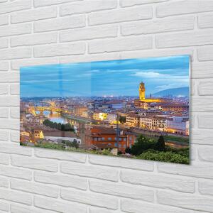 Quadro su vetro Italia panorama del tramonto 100x50 cm