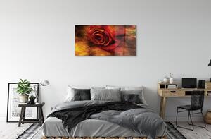 Quadro su vetro Immagine della rosa 100x50 cm