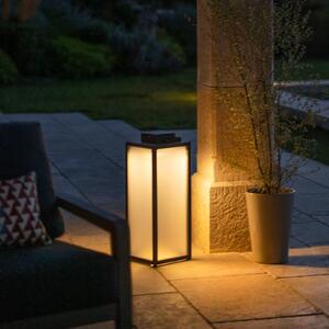 Les Jardins Lanterna solare Tradition LED, antracite, altezza 65 cm