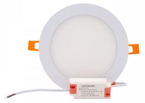 Pannello LED Rotondo 15W, 1.500lm, no Flickering, Foro Ø153-160mm, OSRAM LED Colore Bianco Caldo 3.000K