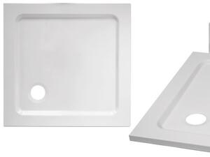 Brixo Piatto Doccia Slim Quadro 80 x 80 cm con Foro 90 mm - 443596