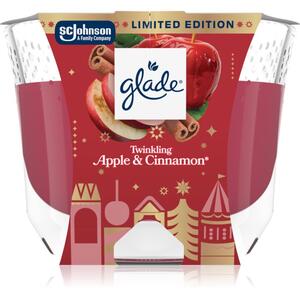GLADE Twinkling Apple & Cinnamon candela profumata 204 g