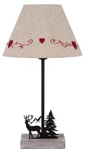 Lampada da tavolo Clayre & Eef, colore marrone, in legno