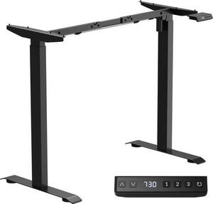 Avalo: Struttura per scrivania regolabile elettricamente - Scrivania regolabile in altezza (seduta/standing) - Struttura per scrivania elettrica - Adatta per piani di lavoro da 60-80 x 100-160 cm