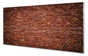 Quadro acrilico Vintage muro di mattoni 100x50 cm 2 appendini