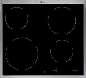 Electrolux Piano cottura Elettrico 4 Fuochi da Incasso Larghezza 60 cm in Vetroceramica colore Nero - KT6400X