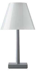 Rotaliana DinaT1 lampada da tavolo in alluminio satinato