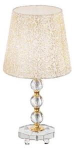 Ideal Lux Queen TL1 Medium lampada da tavolo classica in metallo dorato E27 60W
