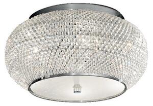 Ideal Lux Pashà PL6 lampada da soffitto classica per soggiorno in cristallo molato E14 40W