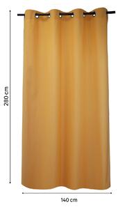 Tenda semi-filtrante INSPIRE Sunny giallo occhielli 140x280 cm
