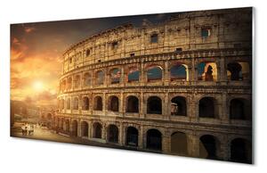 Rivestimento parete cucina Tramonto del Colosseo di Roma 100x50 cm