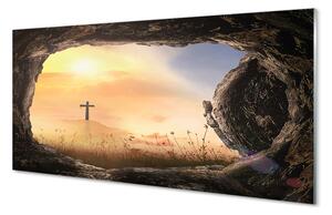 Quadro su vetro acrilico Attraverso 100x50 cm 2 appendini