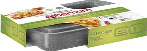 Aeternum Teglia Forno Lasagnera Antiaderente Rettangolare Set 2 Pezzi 35 x 37 cm - 45 x 30 cm colore Grigio - Petravera Plus