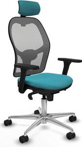 Sedia da ufficio con poggiatesta Jorquera Piqueras y Crespo 3D086N2 turchese