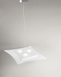 Isotta s GeaLuce lampadario LED moderno 69x62 bianco o tortora