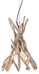 Ideal Lux Driftwood SP1 lampadario classico per sala da pranzo in legno naturale E27 60W