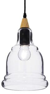 Ideal Lux Gretel SP1 lampadario classico in vetro con forma a campana E27 60W