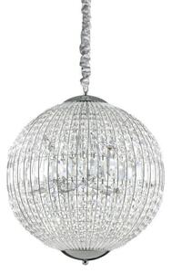 Ideal Lux Luxor SP8 lampadario classico per soggiorno in cristallo molato G9