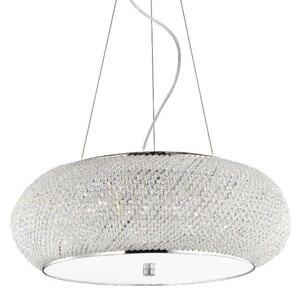 Ideal Lux Pashà SP10 lampadario classico per salotto con perle in cristallo molato E14 40W