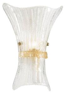 Ideal Lux Fiocco AP1 Big lampada da parete classica con diffusore in vetro trasparente