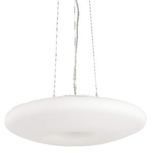 Ideal Lux Glory SP3 D40 lampadario moderno per cucina in vetro bianco soffiato e acidato E27 60W
