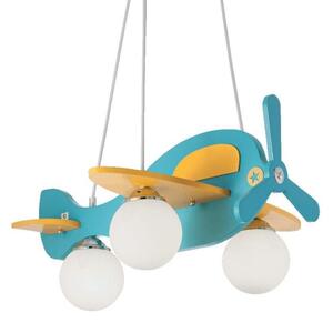 Ideal Lux Avion SP3 lampadario per cameretta bambini a 3 luci E14 40W