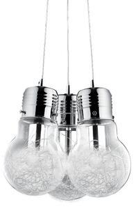 Ideal Lux Luce Max SP3 lampadario in vetro soffiato a forma di lampadine E27 60W