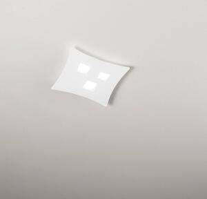 Isotta pp Gea Luce plafoniera LED moderna 44x40 bianca o tortora