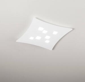 Isotta pg GeaLuce lampada da soffitto LED moderna 69x62 bianca o tortora