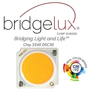 Faro LED 30W Monofase CRI92, 130lm/W, ang. 48° - BRIDGELUX LED Colore Bianco Caldo 3.000K