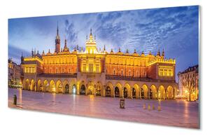 Quadro su vetro acrilico Nipote in stoffa di Cracovia 100x50 cm 2 appendini