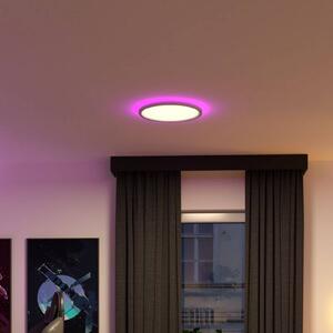 Paulmann Pannello LED Atria Shine, Ø 40 cm, RGBW, bianco, IP20, dimmerabile. dimmerabile, Bianco / Opale, Studio / Ufficio, Plastica, Moderno